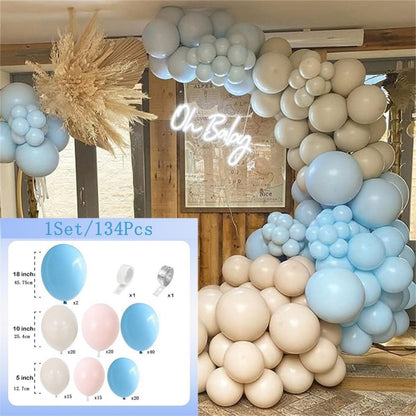 Blue Theme Latex Balloons – Grand Opening & Wedding Decoration Set, Party Supplies for Birthday, Bridal Shower & Corporate Event, Wholesale