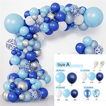 Blue Theme Latex Balloons – Grand Opening & Wedding Decoration Set, Party Supplies for Birthday, Bridal Shower & Corporate Event, Wholesale