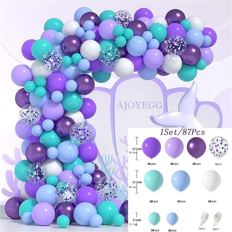 Blue Theme Latex Balloons – Grand Opening & Wedding Decoration Set, Party Supplies for Birthday, Bridal Shower & Corporate Event, Wholesale