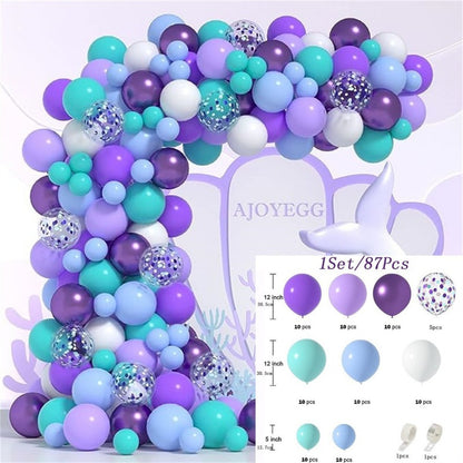 Blue Theme Latex Balloons – Grand Opening & Wedding Decoration Set, Party Supplies for Birthday, Bridal Shower & Corporate Event, Wholesale