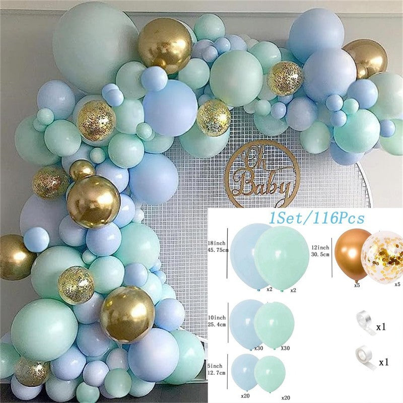 Blue Theme Latex Balloons – Grand Opening & Wedding Decoration Set, Party Supplies for Birthday, Bridal Shower & Corporate Event, Wholesale