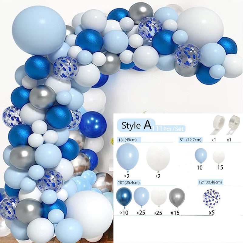 Blue Theme Latex Balloons – Grand Opening & Wedding Decoration Set, Party Supplies for Birthday, Bridal Shower & Corporate Event, Wholesale