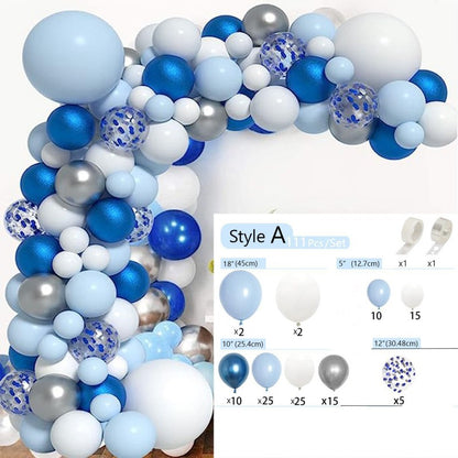 Blue Theme Latex Balloons – Grand Opening & Wedding Decoration Set, Party Supplies for Birthday, Bridal Shower & Corporate Event, Wholesale