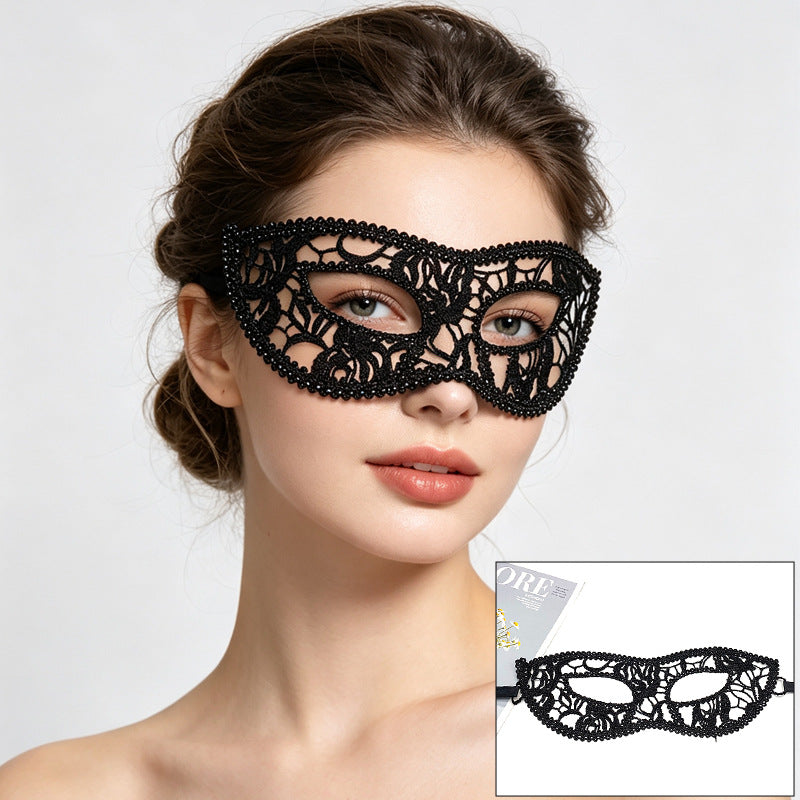 Venetian lace mask pointed fairy elf tips with scrolls