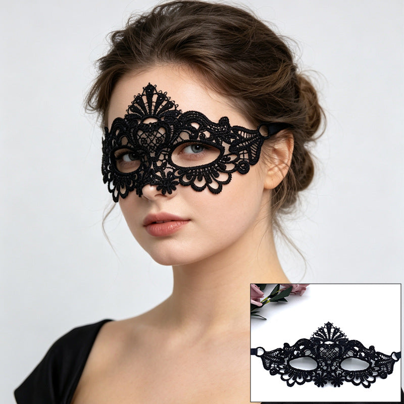 Venetian lace mask botanical vine tendrils with fairy wings