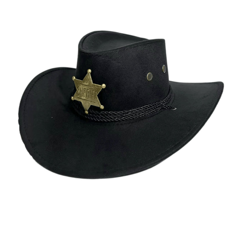 Sheriff cowboy hat black