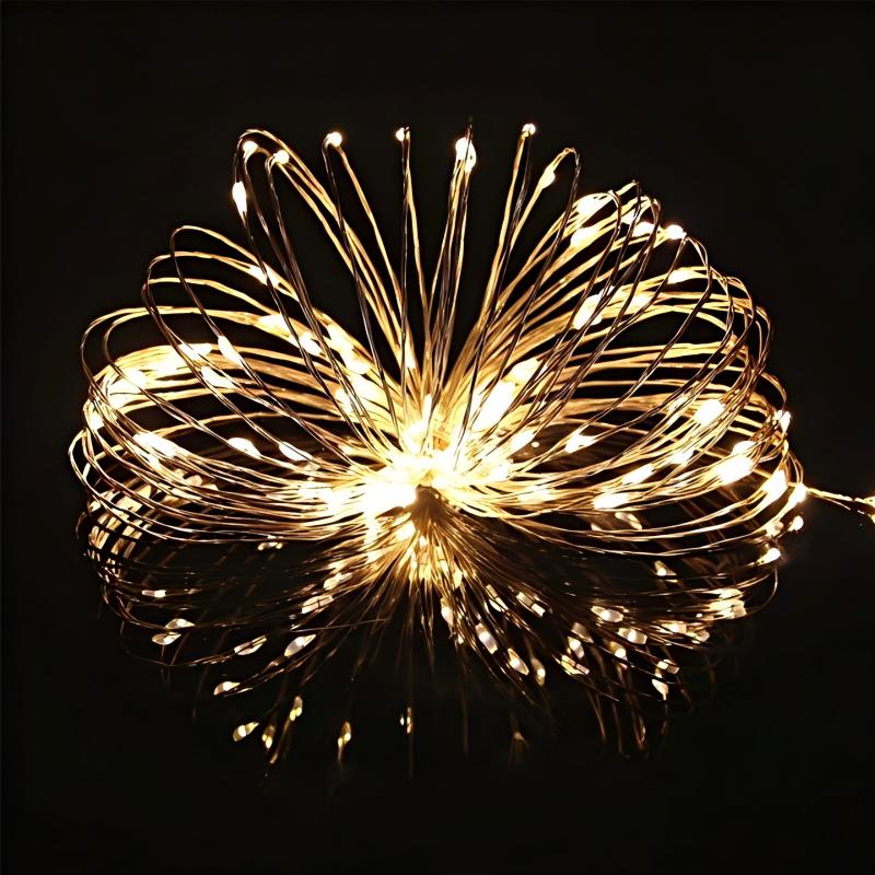LED Copper Wire Light Strip with BatterWaterproof Twinkle String for Bubble Ball, Wedding Centerpiece, Party Decoration & Art Craft