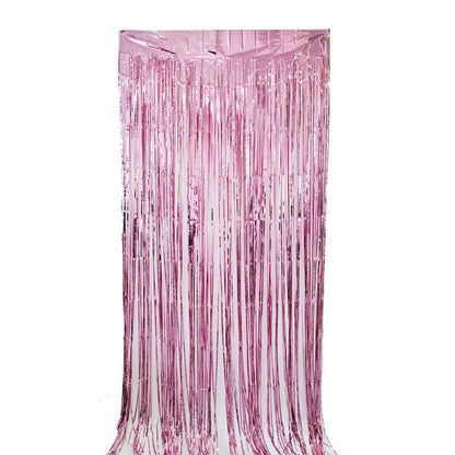 Shiny Tinsel Rain Curtain – Holographic Fringe Door Curtain for Birthday, Wedding & Outdoor Backdrop Decor