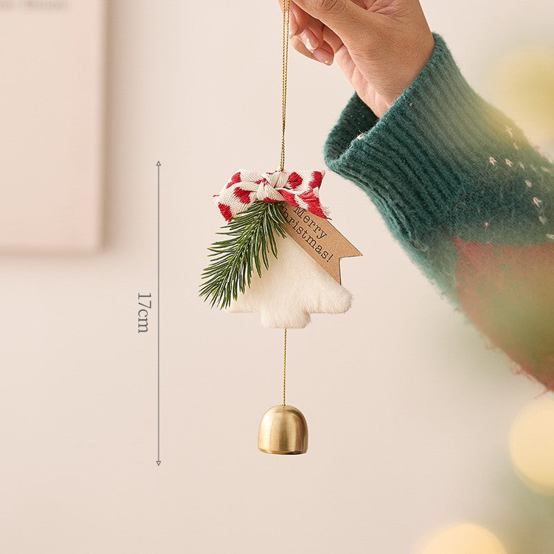 Christmas Bell & Wreath Hanging Ornaments – Tree Decorations Set for Holiday Ambiance, Home & Party Scene