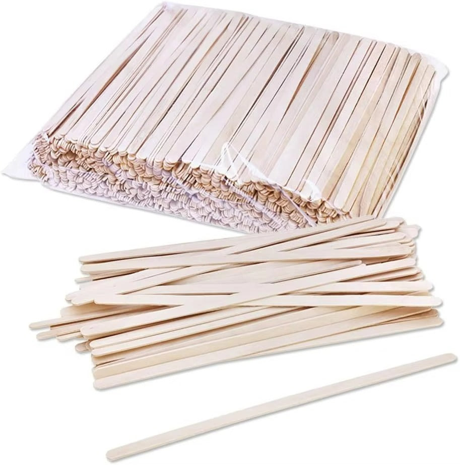 Eco-Friendly Bamboo & Wooden Stir Sticks - Disposable Coffee Stirrers for Café & Office