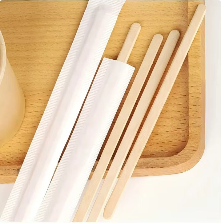 Eco-Friendly Bamboo & Wooden Stir Sticks - Disposable Coffee Stirrers for Café & Office