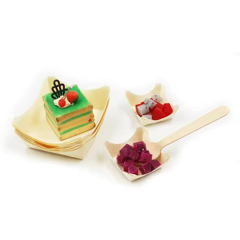 Bulk Birchwood Serveware: Disposable Cups, Sushi Boats & Cones - Professional Supplier