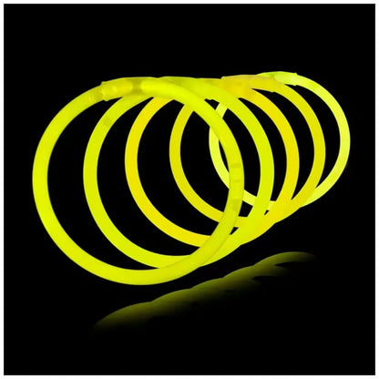 100 Pcs 8" Glow Sticks Bulk Party Pack, Neon Light Up Bracelets & Necklaces with Connectors for Concert, Halloween & Birthday
