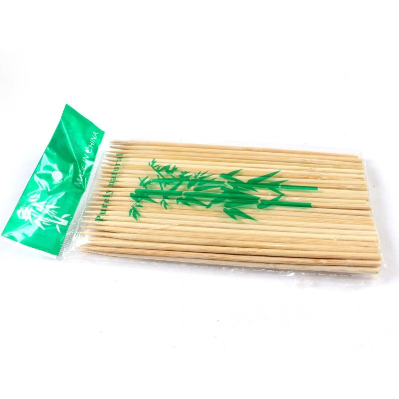 Bulk Disposable Bamboo Skewers - Food Safe Round Sticks for Barbecue & Catering