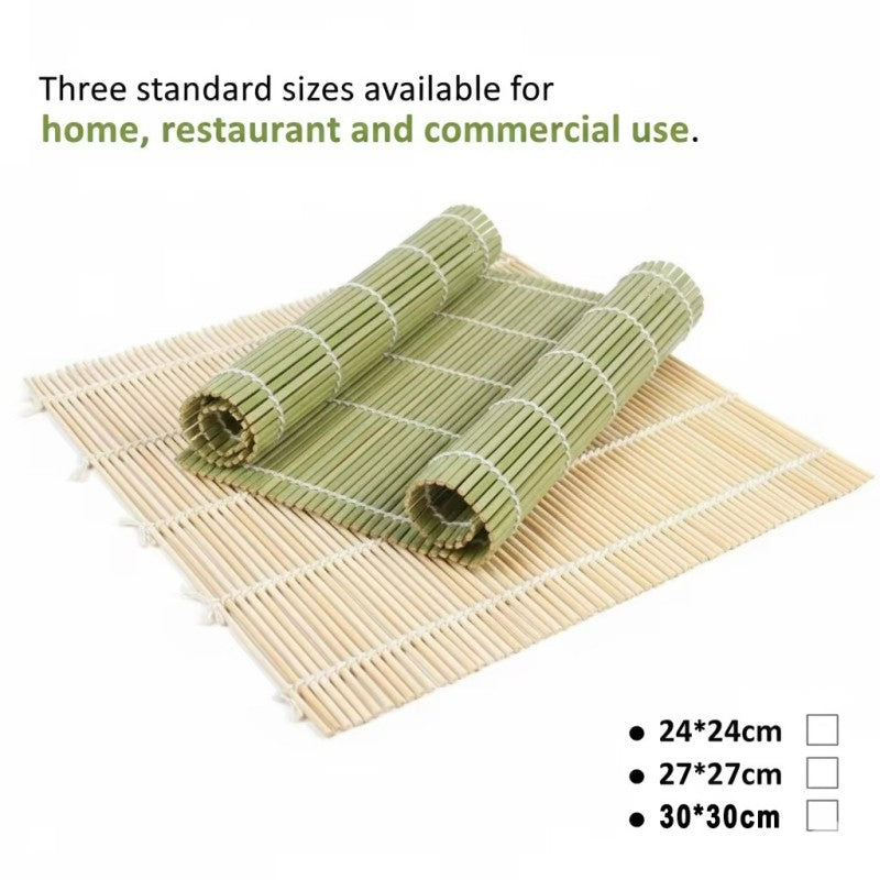 Eco-Friendly Bamboo Sushi Mat - Reusable & Easy-Clean Square Design