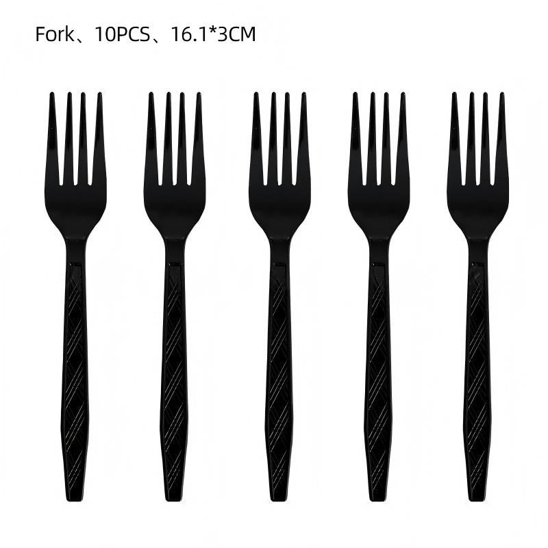Halloween Horror Party Decoration Supplies – Disposable Dinnerware, Plastic Table Cover & Hanging Banner for Haunted House & Themed Event