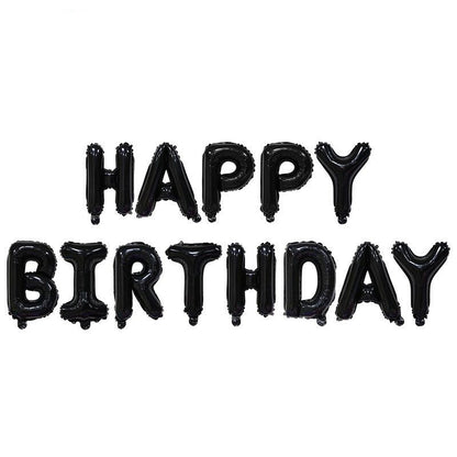 16 Inch Happy Birthday Foil Letter Balloons – Alphabet Banner Set for Kids Party Decor