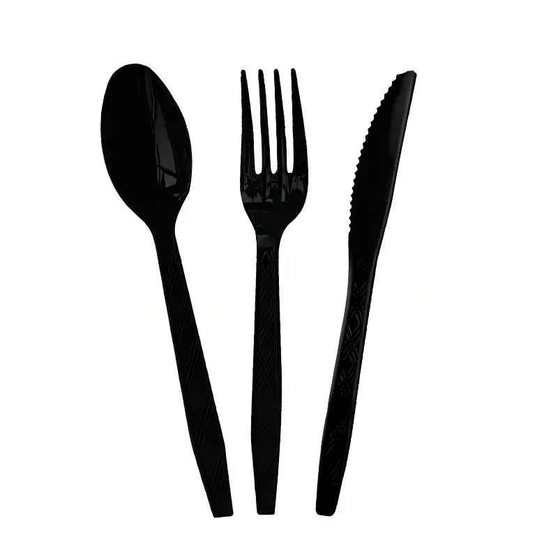 Black & Gold New Year‘s Eve Party Set – Disposable Plates, Cups & Napkins for 2027 NYE Celebration, Elegant Holiday Tableware Kit