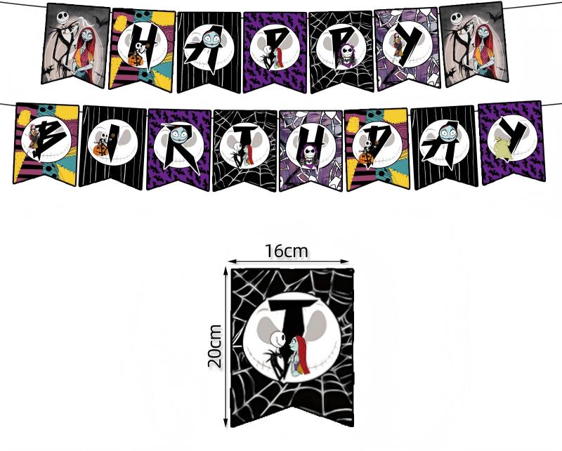 Spooky Night Halloween Party Set – Disposable Plates, Cups & Bunting Banner for Haunted House, Themed Celebration & Tableware (7″/9″ Plates, Cups, Napkins, Tablecloth, Bunting, Backdrop, Gift Bags, Black Cutlery & Straws, Poster)