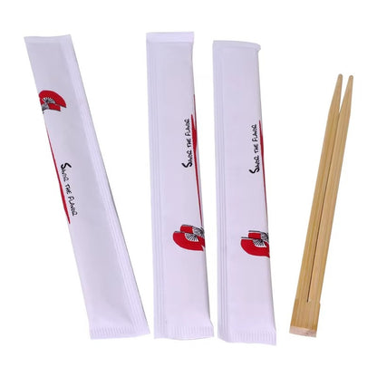 Wholesale Customizable Twin Bamboo Chopsticks for Takeout & Catering