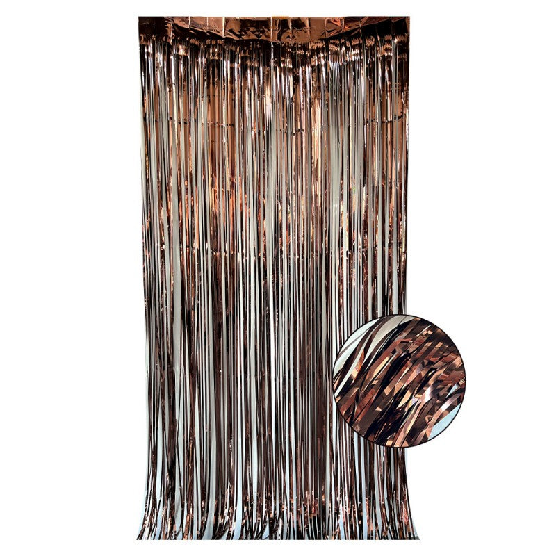 Shiny Tinsel Rain Curtain – Holographic Fringe Door Curtain for Birthday, Wedding & Outdoor Backdrop Decor