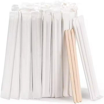 Eco-Friendly Bamboo & Wooden Stir Sticks - Disposable Coffee Stirrers for Café & Office