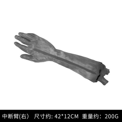 Haunted House Prop Set – Fake Severed Hand, Bloody Foot & Simulated Heart for Escape Room, Bar & Halloween Prank Decor