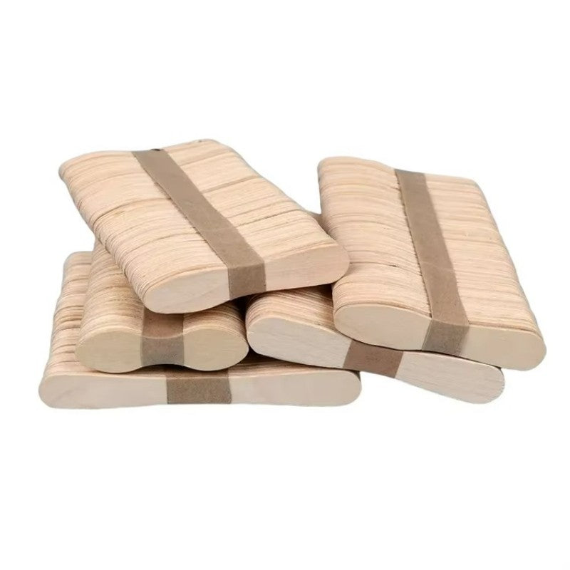 Eco-Friendly Disposable Wooden Ice Cream Sticks - Custom Branding Available
