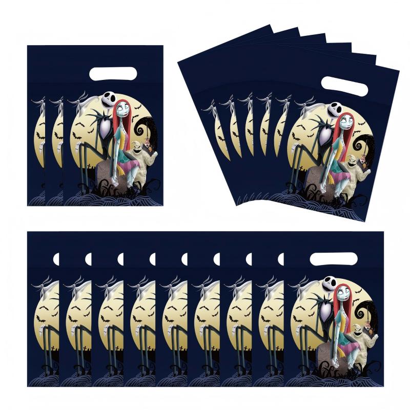 Spooky Night Halloween Party Set – Disposable Plates, Cups & Bunting Banner for Haunted House, Themed Celebration & Tableware (7″/9″ Plates, Cups, Napkins, Tablecloth, Bunting, Backdrop, Gift Bags, Black Cutlery & Straws, Poster)