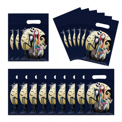 Spooky Night Halloween Party Set – Disposable Plates, Cups & Bunting Banner for Haunted House, Themed Celebration & Tableware (7″/9″ Plates, Cups, Napkins, Tablecloth, Bunting, Backdrop, Gift Bags, Black Cutlery & Straws, Poster)