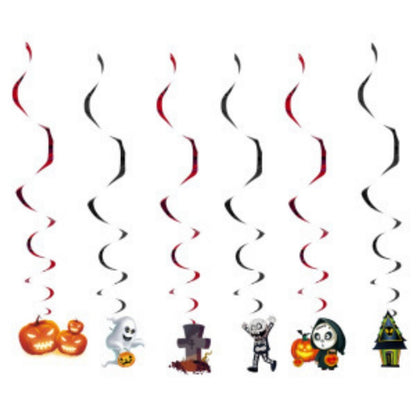 Halloween Horror Party Decoration Supplies – Disposable Dinnerware, Plastic Table Cover & Hanging Banner for Haunted House & Themed Event