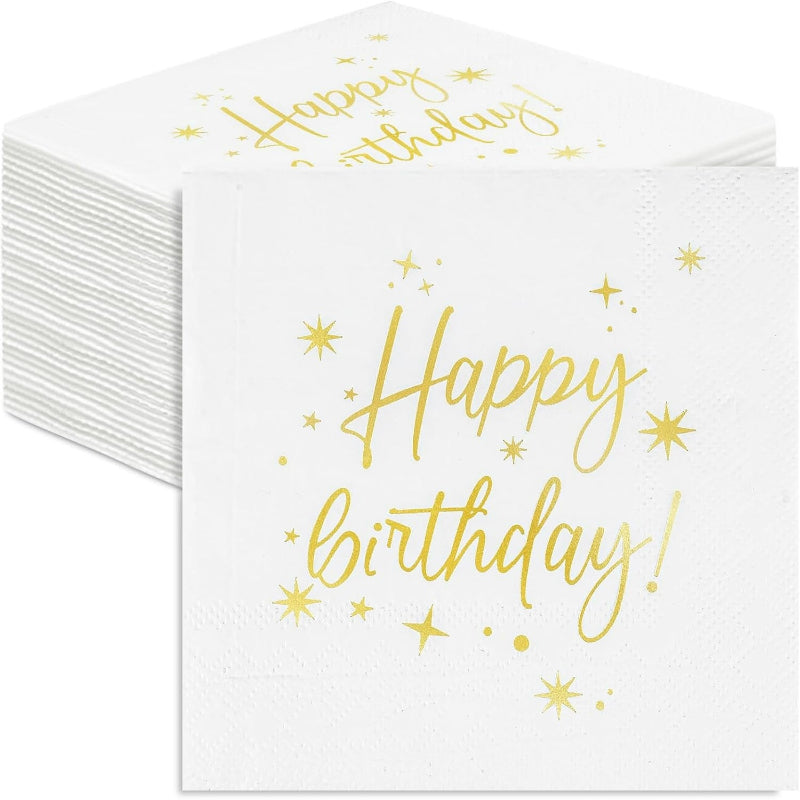 Custom Printed Square Paper Napkins 33x33cm - Bulk Disposable for Weddings, Parties & Fine Dining