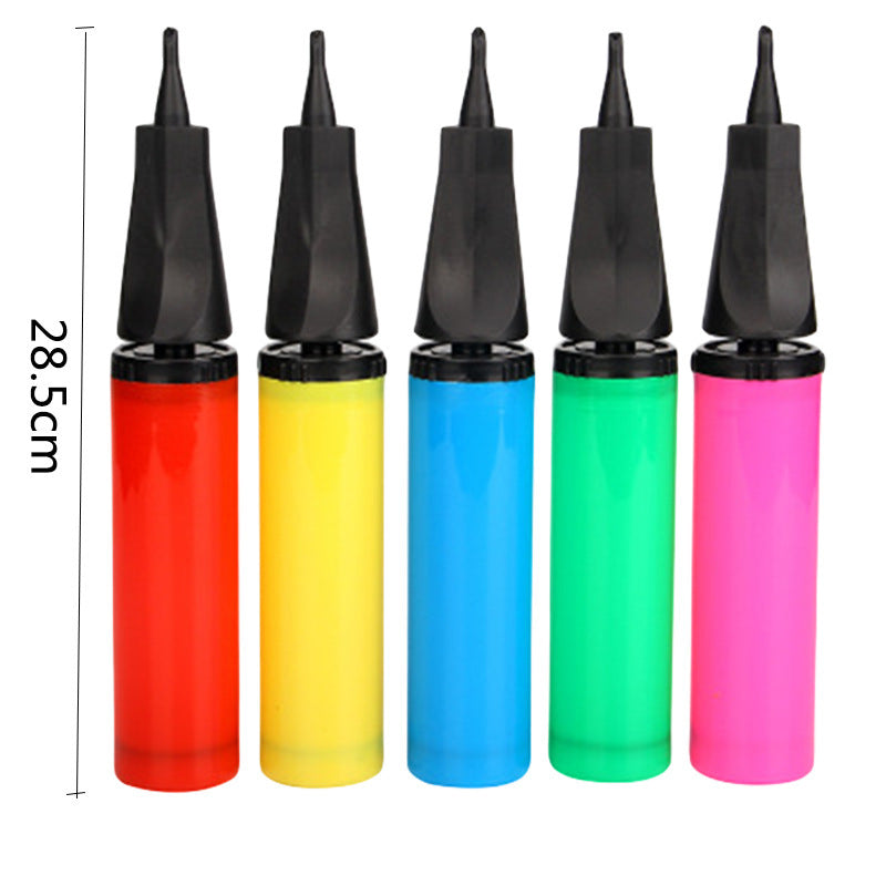 Balloon hand pump large 28.5cm flat nozzle standard color assortment