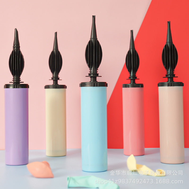 Balloon hand pump large macaron pastel color assortment