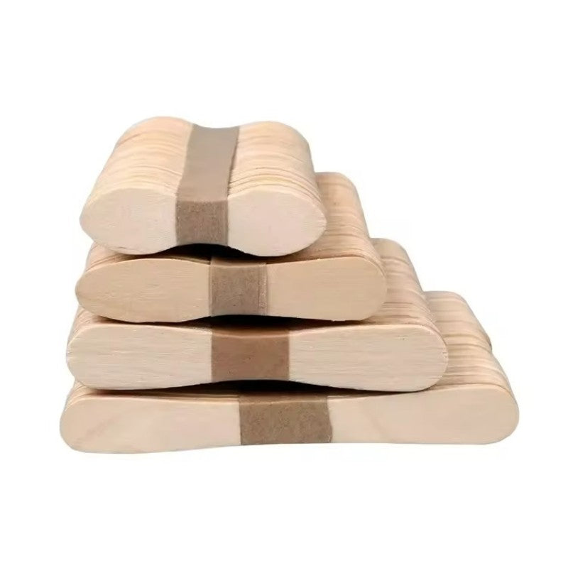 Eco-Friendly Disposable Wooden Ice Cream Sticks - Custom Branding Available