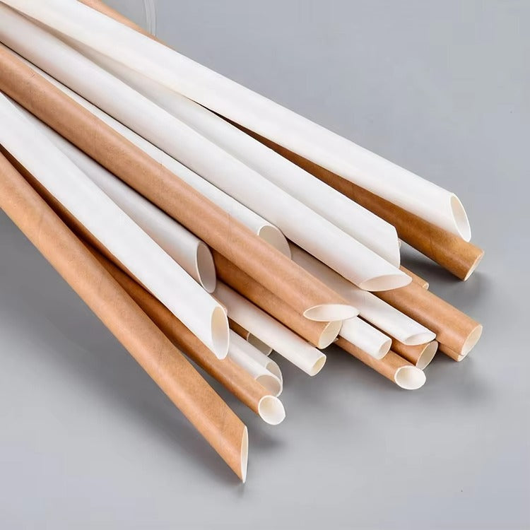 Complete Custom Paper Straw Series - 6/8/12mm Biodegradable & Individually Wrapped