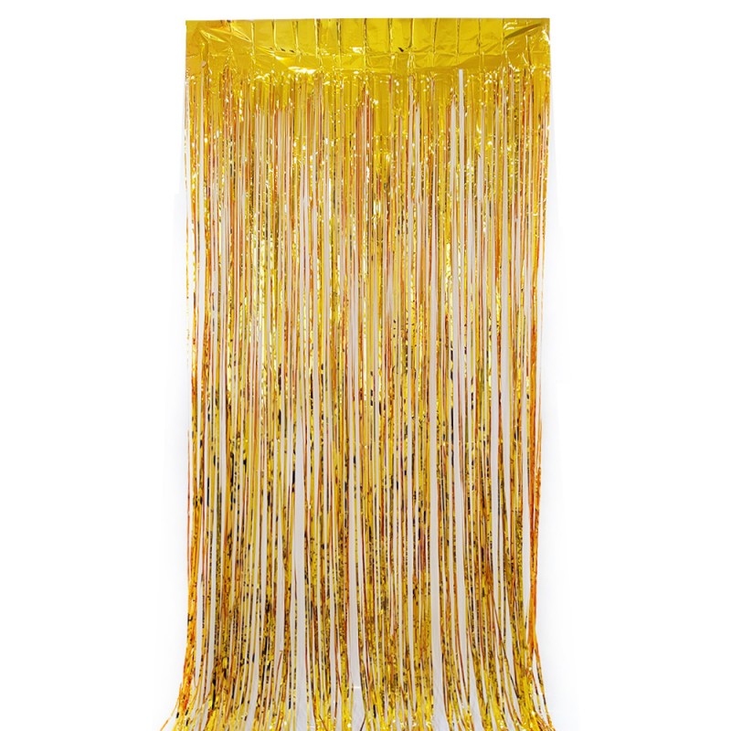 Shiny Tinsel Rain Curtain – Holographic Fringe Door Curtain for Birthday, Wedding & Outdoor Backdrop Decor
