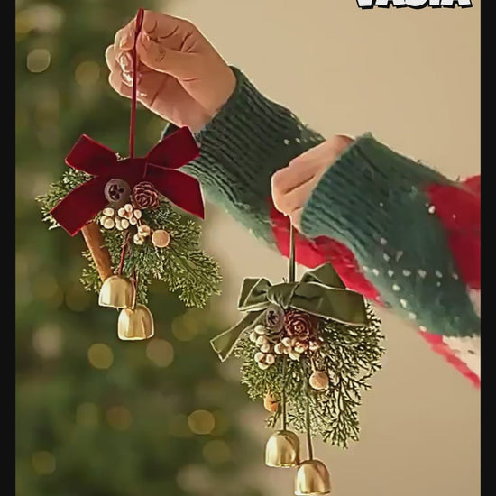 Video showing Christmas bell and hanging ornament styles