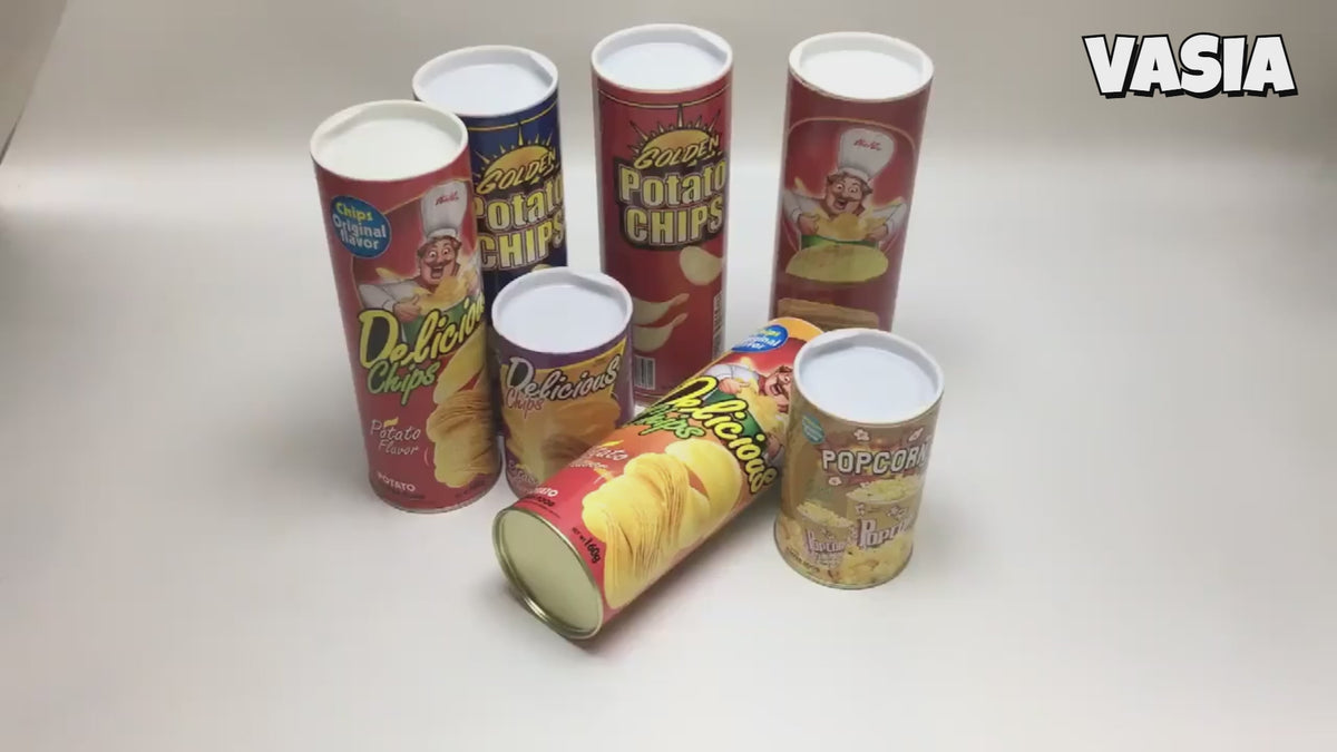 Video demonstrating a surprise snake jumping from a prank snack can