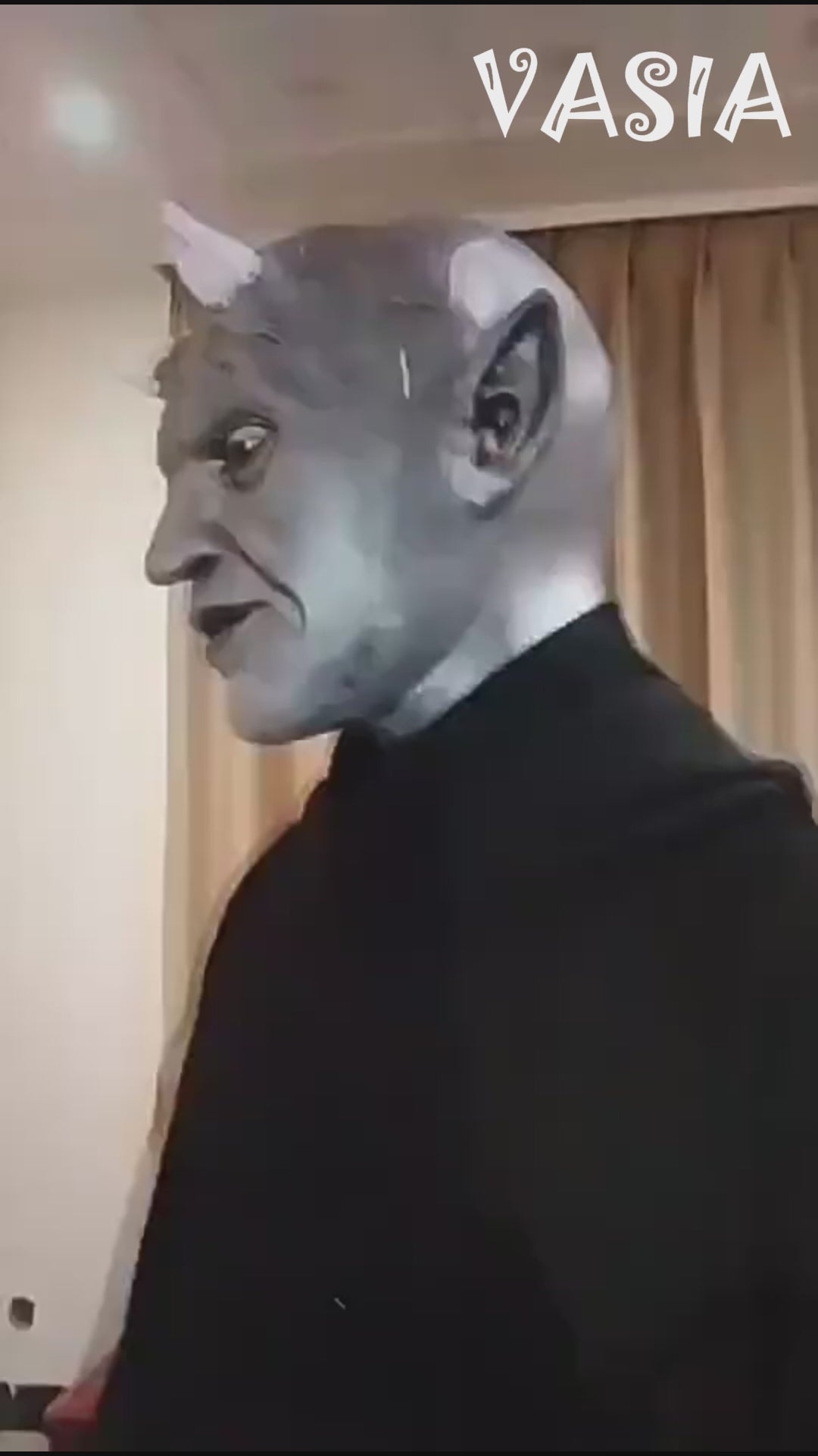 Video showing Halloween monster mask styles and character details