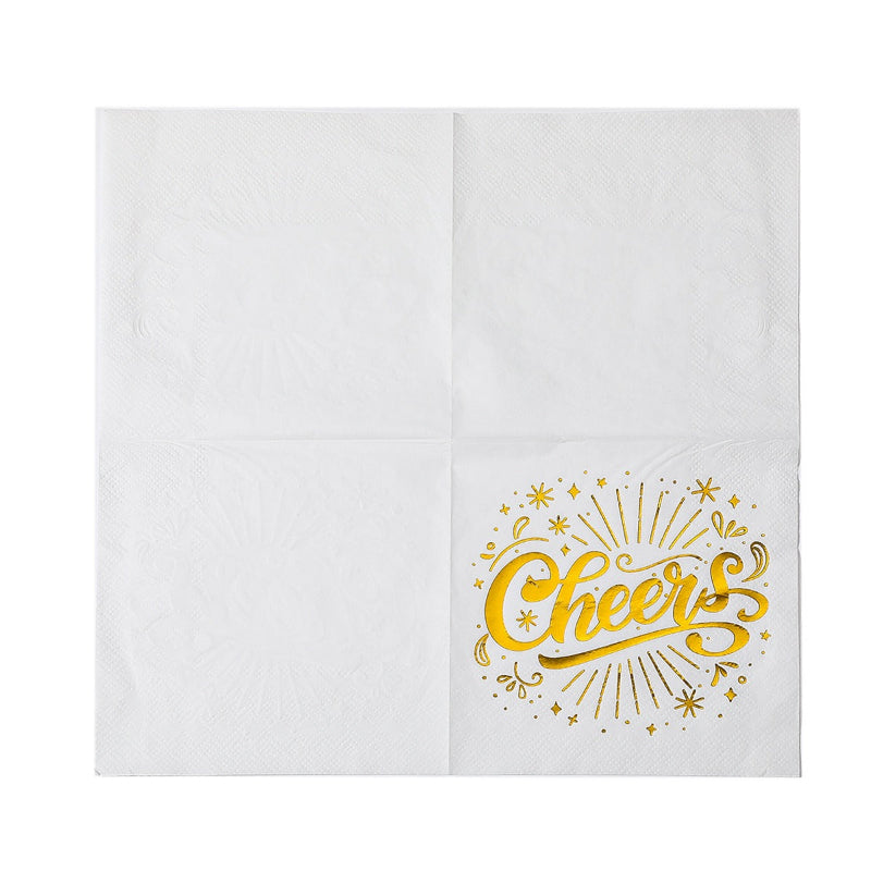 Custom Printed Square Paper Napkins 33x33cm - Bulk Disposable for Weddings, Parties & Fine Dining