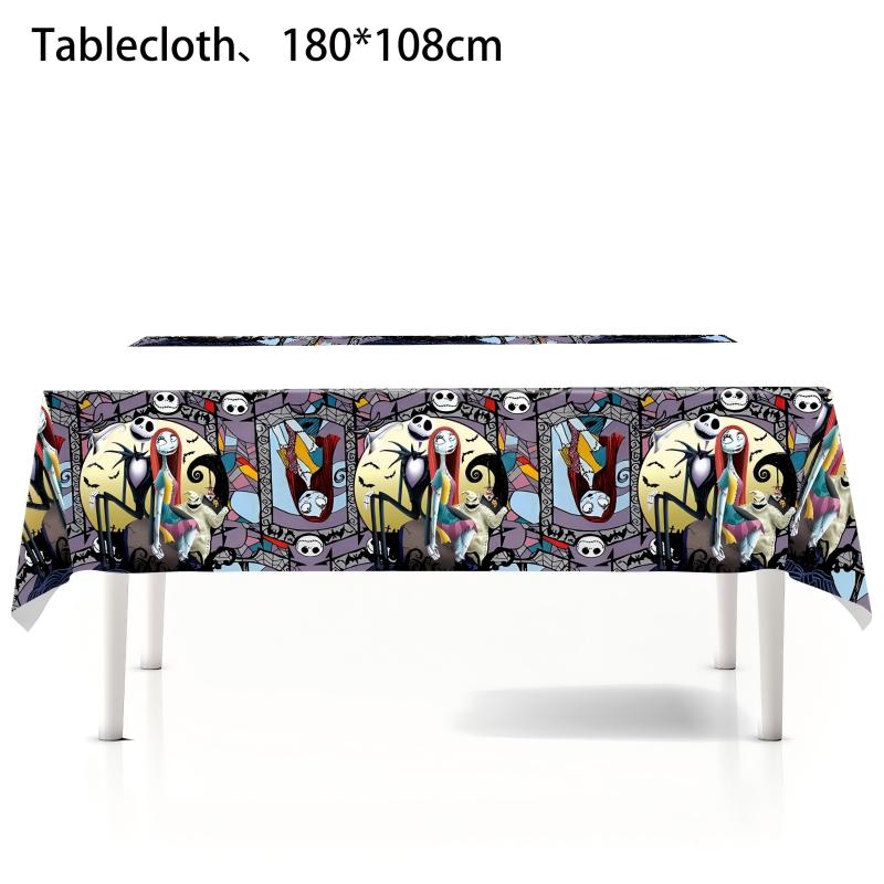 Spooky Night Halloween Party Set – Disposable Plates, Cups & Bunting Banner for Haunted House, Themed Celebration & Tableware (7″/9″ Plates, Cups, Napkins, Tablecloth, Bunting, Backdrop, Gift Bags, Black Cutlery & Straws, Poster)