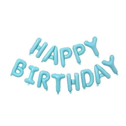 16 Inch Happy Birthday Foil Letter Balloons – Alphabet Banner Set for Kids Party Decor