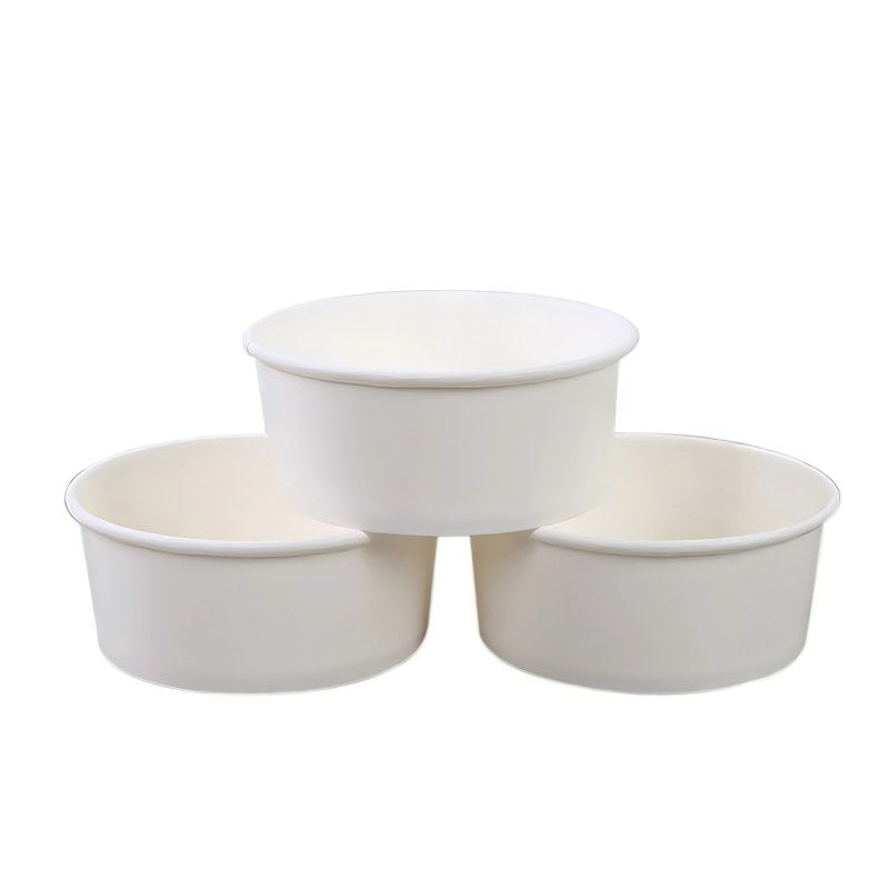 Food Grade Round Paper Bowls - Wholesale & Custom Logo Kraft Bowls for Takeaway