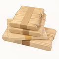 Food Grade Wooden Popsicle Sticks - Bulk Natural Birch for Ice Cream & Desserts